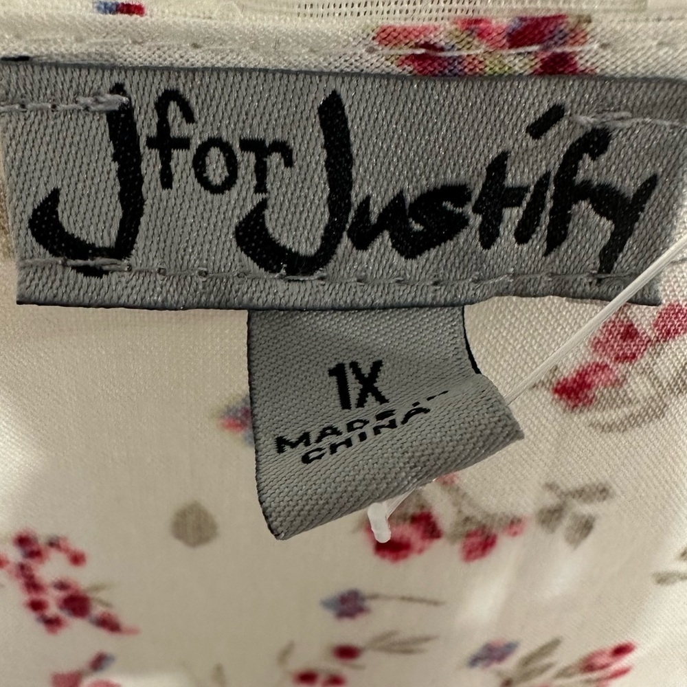 J for Justify Floral Dress 1X Boho Cottagecore Country Western Style Dress - Picture 16 of 16